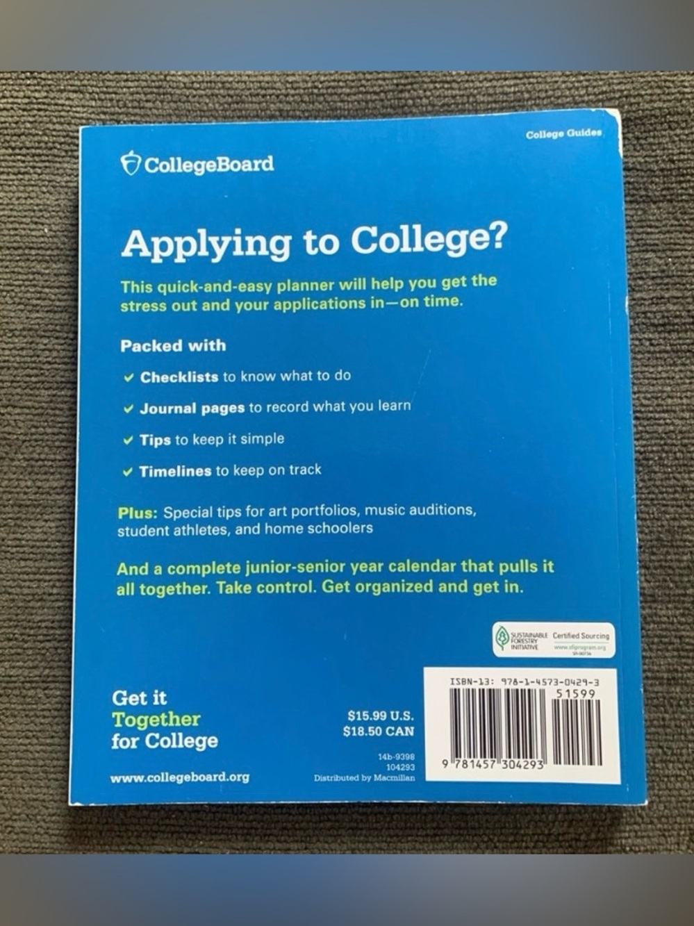 College Board Get It Together for College Planner - Picture 3 of 8